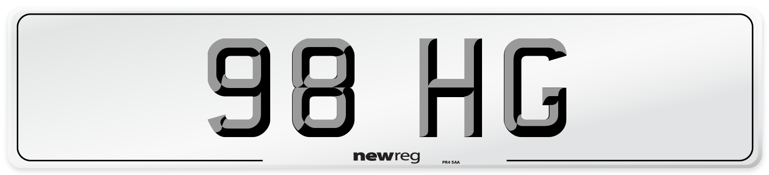 98 HG Number Plate from New Reg